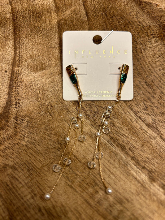 Champagne Bottles Earrings