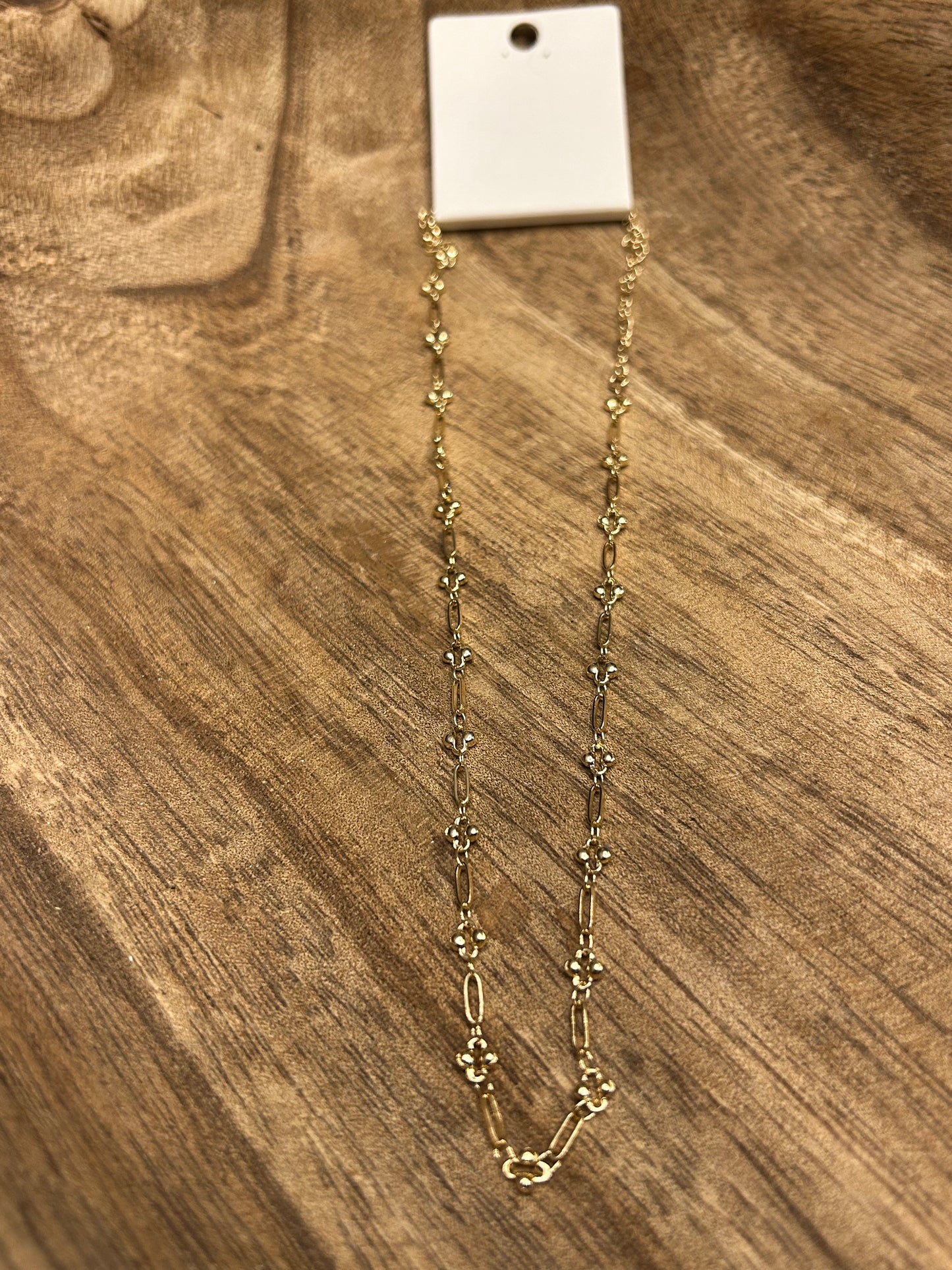 Gold Dot Chain Necklace